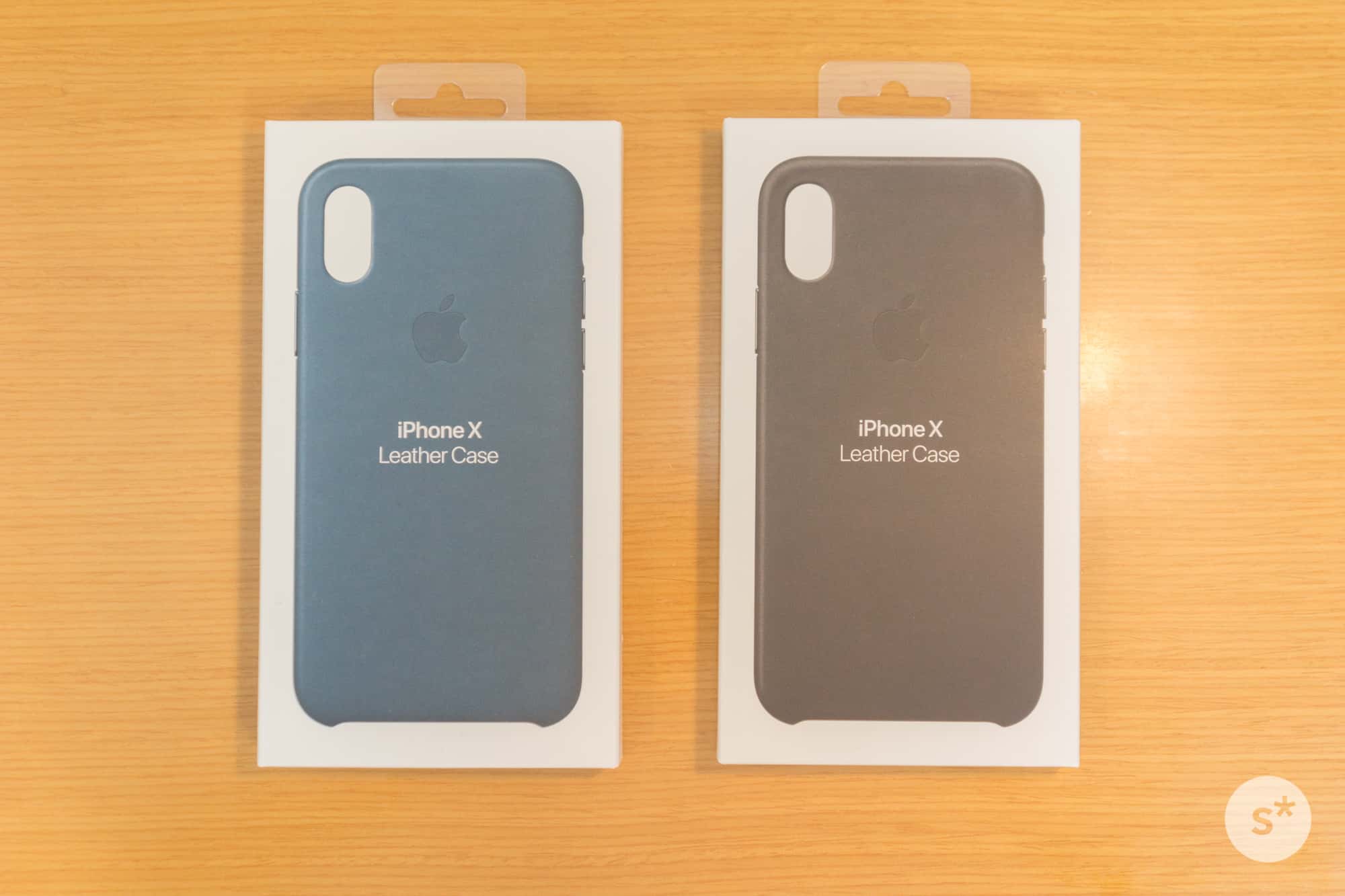 Iphone X 純正レザーケース ブラックとコスモスブルーの2色を買ったのでレビュー Starnote