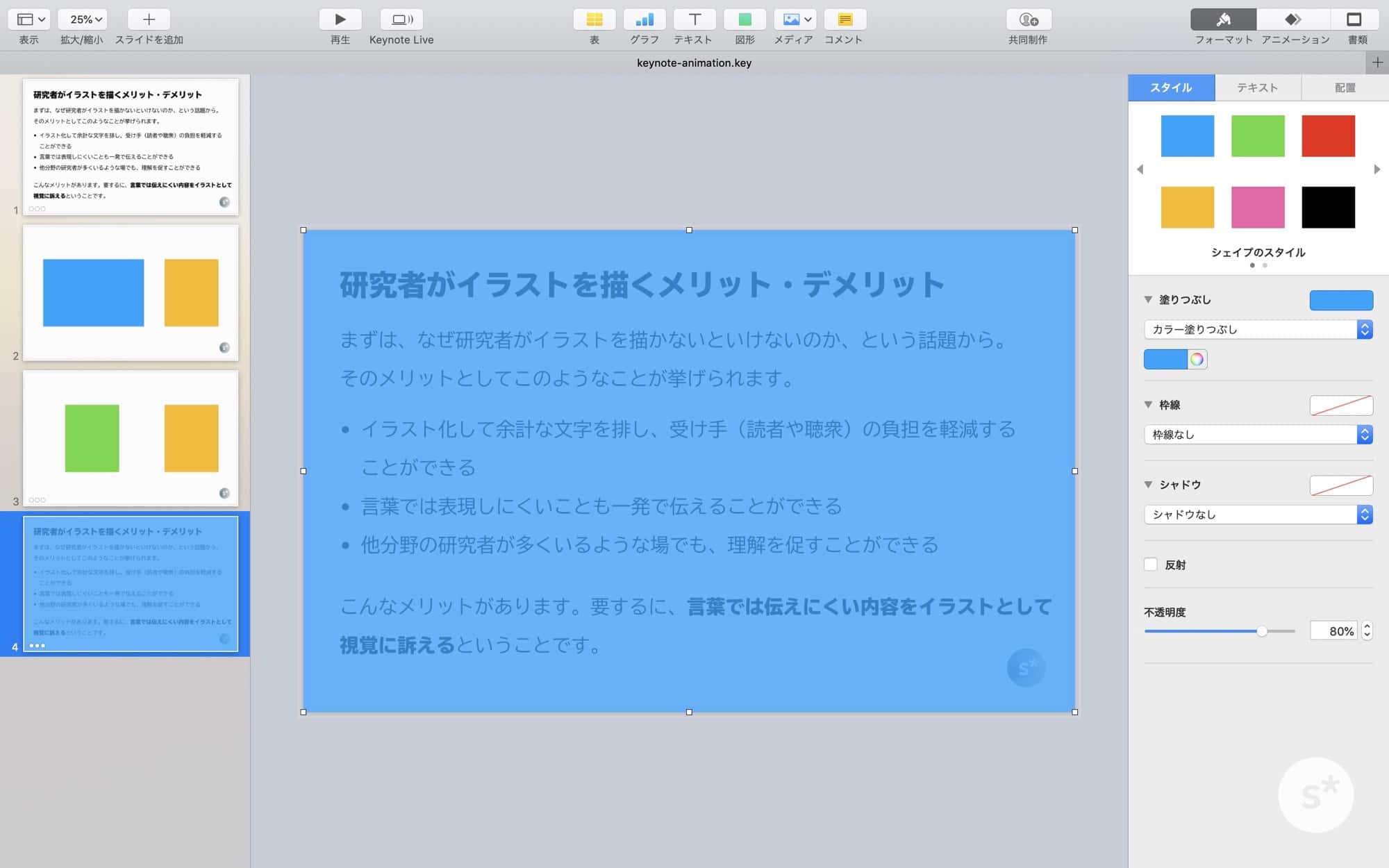 Keynoteのアニメーションを使いこなして 理解の深まるスライドを作ろう Starnote