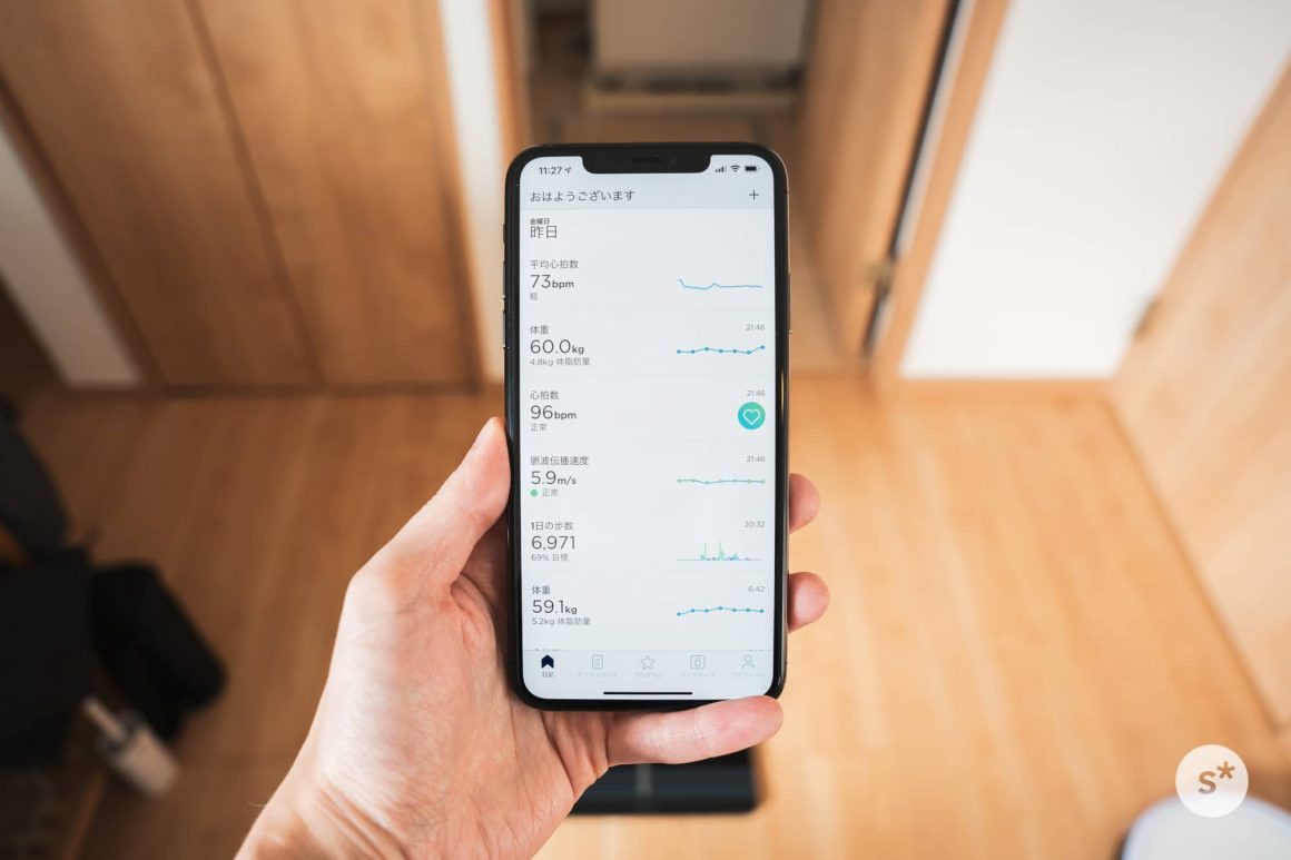 Withings Body Cardio iPhoneアプリ管理　体組成計 Withings Body Cardio iPhoneアプリ管理 体組成計