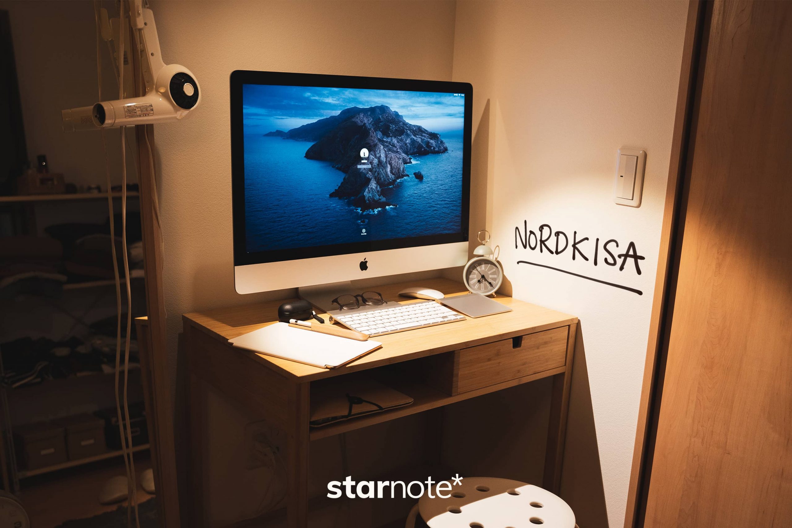 Nordkisa 27インチimacを置ける最小サイズの机 Starnote