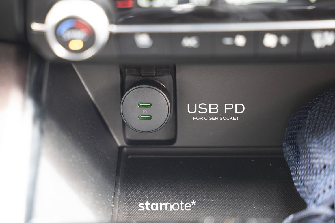 車のシガーソケットからusb Pd電源を取り出す Starnote